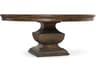 Hooker Furniture Rhapsody Round Wood Rustic Walnut Dining Table