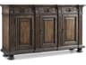 Hooker Furniture Rhapsody 72" Ash Wood Walnut Colored Rustic Credenza Sideboard