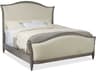 Hooker Furniture Ciao Bella Tuscan White Gray Poplar Wood Upholstered California King Panel Bed