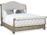 Hooker Furniture Castella Natural Tan Antique Slate Beige Upholstered California King Sleigh Bed