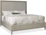 Hooker Furniture Elixir Champagne Silver Serene Grey Beige Rubberwood Upholstered Queen Panel Bed