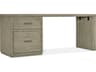 Hooker Furniture Linville Falls Wood Gray Oak Secretary Desk with One File