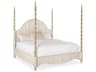 Hooker Furniture Serenity Jetty Light Wood Beige Oak King Four Poster Bed
