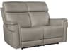 Hooker Furniture Lyra Zero Gravity Power Sahara Ash Gray Leather Loveseat with Headrest