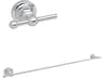 Rohl San Giovanni Single Towel Bar Rail In Polished Chrome