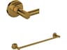 Rohl Lombardia Single Towel Bar In Unlacquered Brass
