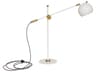 House of Troy Orwell White With Weathered Brass Accents LED Buffet Lamp