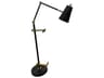 House of Troy River North Black Polished Brass Desk Lamp