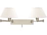 House of Troy Home And Office 2-Light Nickel Swing Wall Sconce