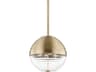Hudson Valley Easton 4-Light Aged Brass Globe Pendant