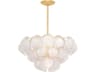Hudson Valley Cedar Hill 5-Light Vintage Gold Leaf Empire Pendant
