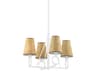 Hudson Valley Pendelton 4-Light White Plaster Empire Chandelier