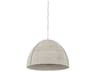 Hudson Valley Woodlawn 1-Light White Plaster Gray Pendant