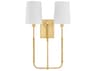 Hudson Valley Glenmont 2-Light Aged Brass Wall Sconce