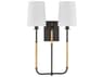 Hudson Valley Glenmont 2-Light Aged Brass Distressed Bronze Wall Sconce