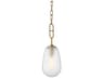 Hudson Valley Bruckner 1-Light Aged Brass Mini Pendant