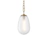 Hudson Valley Bruckner 1-Light Aged Brass Mini Pendant