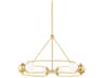 Hudson Valley Hartford 6-Light Aged Brass Glass LED Globe Chandelier