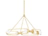 Hudson Valley Hartford 8-Light Aged Brass Glass LED Globe Chandelier