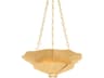Hudson Valley Spring 4-Light Vintage Gold Leaf Bowl Pendant