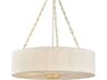 Hudson Valley Camby 4-Light Aged Brass Round Pendant