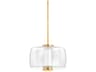 Hudson Valley Beau 1-Light Aged Brass Pendant