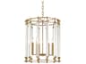 Hudson Valley Haddon 6-Light Aged Brass Cylinder Pendant