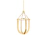 Hudson Valley Tournu 1-Light Aged Brass Geometric Pendant