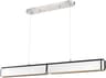 Hudson Valley Tribeca Burnished Nickel Black LED Linear Island Pendant