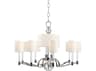 Hudson Valley Waterloo 12-Light Polished Nickel Crystal Candelabra Chandelier