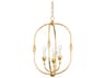 Hudson Valley Baltic 3-Light Vintage Gold Leaf Pendant