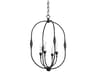 Hudson Valley Baltic 4-Light Aged Iron Black Pendant