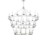 Hudson Valley Allendale 36-Light Polished Nickel LED Candelabra Round Tiered Chandelier