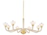 Hudson Valley St. Lawrence 8-Light Aged Brass Chandelier