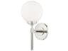 Hudson Valley Bowery 1-Light Polished Nickel Wall Sconce
