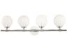 Hudson Valley Bowery 4-Light Polished Nickel Vanity Light