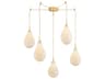 Hudson Valley Ironwood 5-Light Aged Brass Chandelier