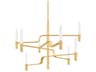 Hudson Valley Allentown 8-Light Aged Brass Candelabra Chandelier
