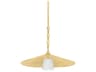 Hudson Valley Vails Gate 1-Light Vintage Gold Leaf Pendant