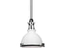 Hudson Valley Massena 1-Light White polished Nickel Combo Bowl Mini Pendant