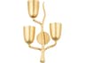 Hudson Valley Vine 3-Light Gold Leaf Wall Sconce