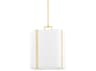 Hudson Valley Downing 1-Light Aged Brass Pendant