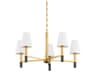 Hudson Valley Montreal 5-Light Aged Brass Chandelier