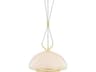 Hudson Valley Baudette 1-Light Aged Brass Dome Pendant