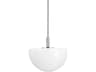 Hudson Valley Lethbridge 1-Light Polished Nickel White Bowl Pendant