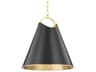 Hudson Valley Burnbay 1-Light Aged Old Bronze Brass Bell Pendant