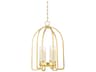 Hudson Valley Oakville 6-Light Aged Brass Lantern Pendant