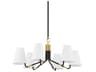 Hudson Valley Stanwyck 6-Light Aged Brass Distressed Bronze Chandelier