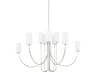 Hudson Valley Harlem 10-Light Polished Nickel Candelabra Cylinder Chandelier