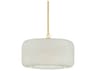Hudson Valley Beechurst 1-Light Aged Brass Drum Pendant